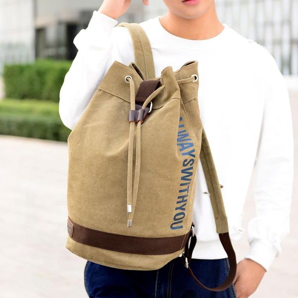 backpack large capacity man travel bag school canvas bucket shoulder fashionable concise backpacks b-017
backpack large capacity man travel bag school canvas bucket shoulder fashionable concise backpacks b-017