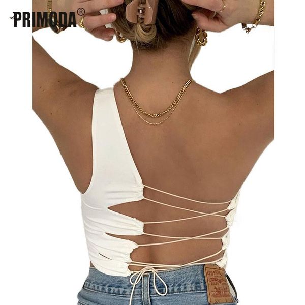 women's tanks & camis women crop solid backless lace up bandage slim 2021 ladies skinny cropped vest summer camisole pr764m, White
women's tanks & camis women crop solid backless lace up bandage slim 2021 ladies skinny cropped vest summer camisole pr764m, White
