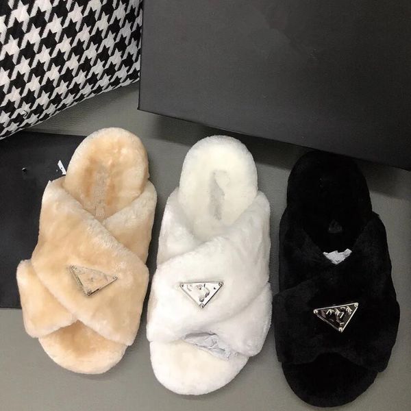famous brand mink fur slippers triangle logo cross women snadals designer plus welvet thick-soled furry slipper female autumn winter outer w, Black
famous brand mink fur slippers triangle logo cross women snadals designer plus welvet thick-soled furry slipper female autumn winter outer w, Black