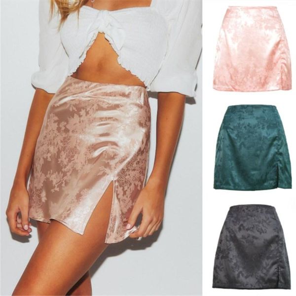 skirts 2021 spring summer women's clothing european american split skirt jacquard satin high waist zipper pink, Black
skirts 2021 spring summer women's clothing european american split skirt jacquard satin high waist zipper pink, Black