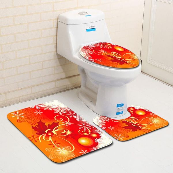 carpets christmas 3pcs set bath mat non-slip bathroom rugs water absorption doormats home decoration carpet toilet seat cover
carpets christmas 3pcs set bath mat non-slip bathroom rugs water absorption doormats home decoration carpet toilet seat cover