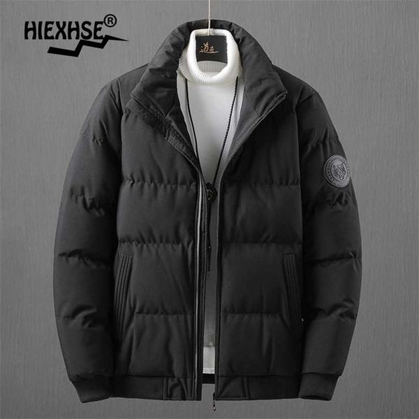 men autumn casual parkas coat mens jacket brand fashion winter thick warm padded outwear windproof 211214, Black
men autumn casual parkas coat mens jacket brand fashion winter thick warm padded outwear windproof 211214, Black