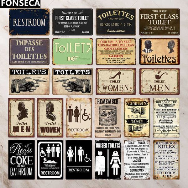 toilet sign plaque metal vintage bathroom metal sign tin sign wall decor for toilet bathroom restroom
toilet sign plaque metal vintage bathroom metal sign tin sign wall decor for toilet bathroom restroom