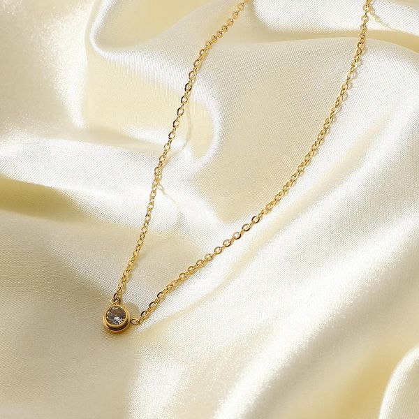 chains simple mini diamond necklace round rectangle 18k gold stainless steel exquisite chain pendant clavicle female, Silver
chains simple mini diamond necklace round rectangle 18k gold stainless steel exquisite chain pendant clavicle female, Silver