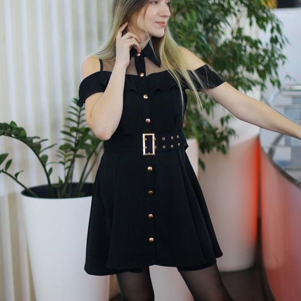 casual dresses 2021 women summer streetwear single breasted shirt dress sweet black turn-down collar mini short with belt vestidos, Black;gray
casual dresses 2021 women summer streetwear single breasted shirt dress sweet black turn-down collar mini short with belt vestidos, Black;gray