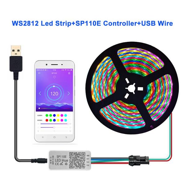 strips sp110 bluetooth controller usb wire ws2812b led strip ws2812 individually addressable rgb pixel light 30/60/144 waterproof
strips sp110 bluetooth controller usb wire ws2812b led strip ws2812 individually addressable rgb pixel light 30/60/144 waterproof