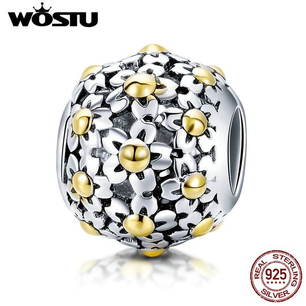 wostu 925 sterling silver full of daisy charm fit original diy bead bracelet s925 jewelry accessories making cqc717 q0531, Black
wostu 925 sterling silver full of daisy charm fit original diy bead bracelet s925 jewelry accessories making cqc717 q0531, Black