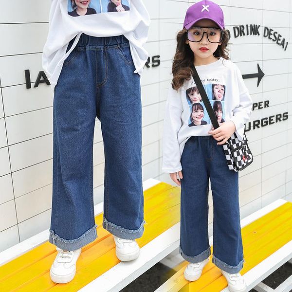 jeans kids girl wide leg casual children denim pants spring autumn korean girls straight trousers, Blue
jeans kids girl wide leg casual children denim pants spring autumn korean girls straight trousers, Blue