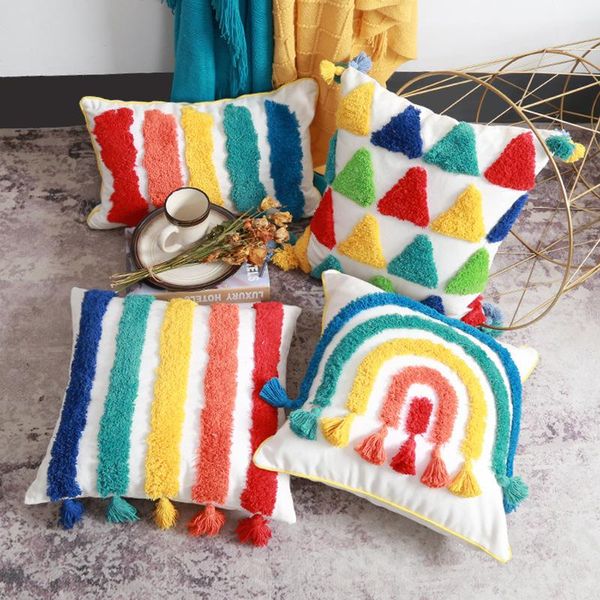 cushion/decorative pillow tufted rainbow cover moroccan style handmade three-dimensional embroidery home sofa cushion decorative anime bod d
cushion/decorative pillow tufted rainbow cover moroccan style handmade three-dimensional embroidery home sofa cushion decorative anime bod d