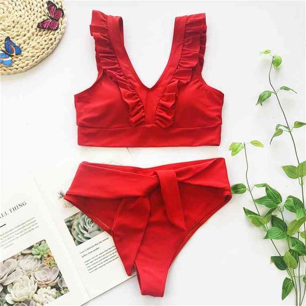 red ruffle bikini womens swimsuit 2021 scrunch butt bikinis set summer beach swimwear lace up bandage swimming suitsby air
red ruffle bikini womens swimsuit 2021 scrunch butt bikinis set summer beach swimwear lace up bandage swimming suitsby air