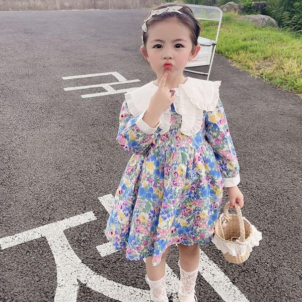 girl's dresses children's princess party dress autumn spring girls doll collar floral print girl long sleeves kid clothing, Red;yellow
girl's dresses children's princess party dress autumn spring girls doll collar floral print girl long sleeves kid clothing, Red;yellow