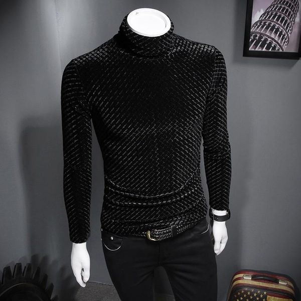 men's t-shirts personality turtleneck long sleeve mens slim fit velvet fashion winter warm streetwear plus size m-5xl male pullovers, White;black
men's t-shirts personality turtleneck long sleeve mens slim fit velvet fashion winter warm streetwear plus size m-5xl male pullovers, White;black