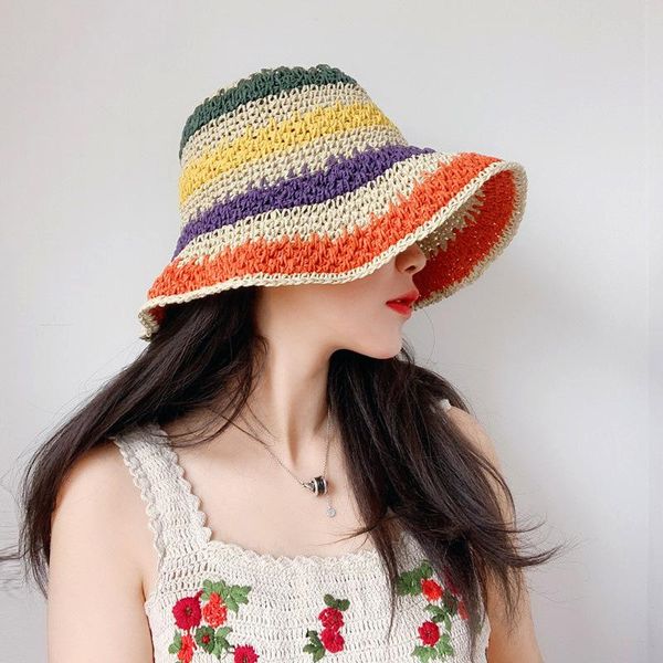 wide brim hats women's colorful beach hat summer handmade straw lady fedoras cap women panama jazz, Blue;gray
wide brim hats women's colorful beach hat summer handmade straw lady fedoras cap women panama jazz, Blue;gray