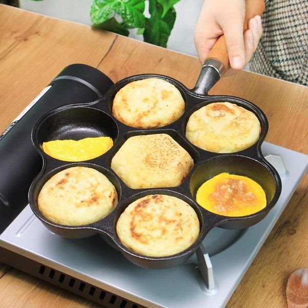 pans 4/6 holes omelet pan for burger eggs ham pancake maker frying non-stick no oil smoke breakfast cooking pot
pans 4/6 holes omelet pan for burger eggs ham pancake maker frying non-stick no oil smoke breakfast cooking pot