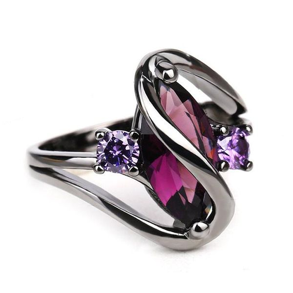 cluster rings luxury purple zircon cz crystal colorful jewelry for women wedding engagement vintage fashion ring gifts, Golden;silver
cluster rings luxury purple zircon cz crystal colorful jewelry for women wedding engagement vintage fashion ring gifts, Golden;silver