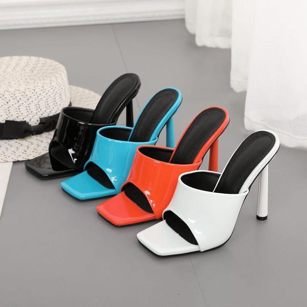 slippers shoes woman 2021 square toe low female heeled mules high slides basic pumps rubber pu patent leather fabric rome, Black
slippers shoes woman 2021 square toe low female heeled mules high slides basic pumps rubber pu patent leather fabric rome, Black