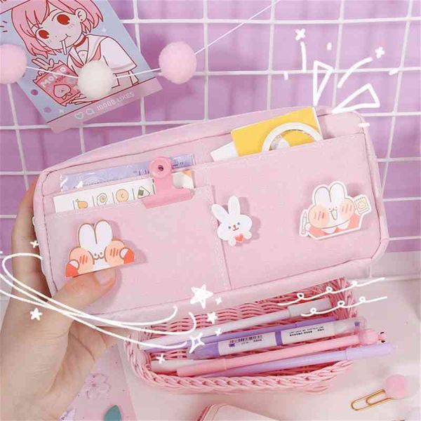 kawaii pencil case large capacity student stationery storage bags with bridge cute cosmetic pouch school supplies for girls
kawaii pencil case large capacity student stationery storage bags with bridge cute cosmetic pouch school supplies for girls