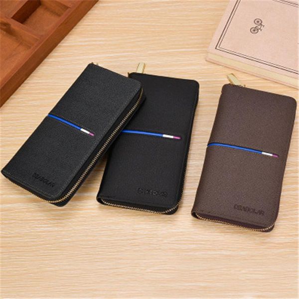 2021 new european and american wallet men's long zipper youth multifunctional fashion mobile phone bag clutch for men, Red;black 
2021 new european and american wallet men's long zipper youth multifunctional fashion mobile phone bag clutch for men, Red;black