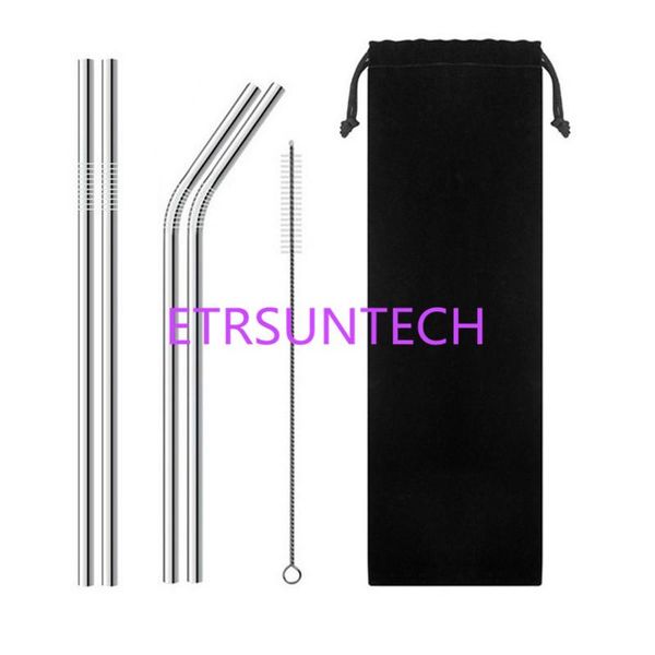 drinking straws 50sets/lot 4pcs 6mm bend & straight stainless steel straw drink straws+1pcs brush for cup 20oz black bag
drinking straws 50sets/lot 4pcs 6mm bend & straight stainless steel straw drink straws+1pcs brush for cup 20oz black bag
