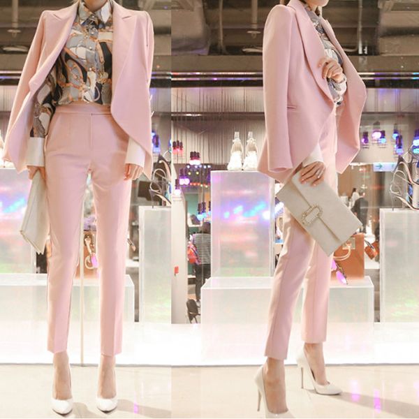 new 2021 spring women suits small slim pants jacket 2 pieces female wear to business two-piece suit set c25w, White;black
new 2021 spring women suits small slim pants jacket 2 pieces female wear to business two-piece suit set c25w, White;black