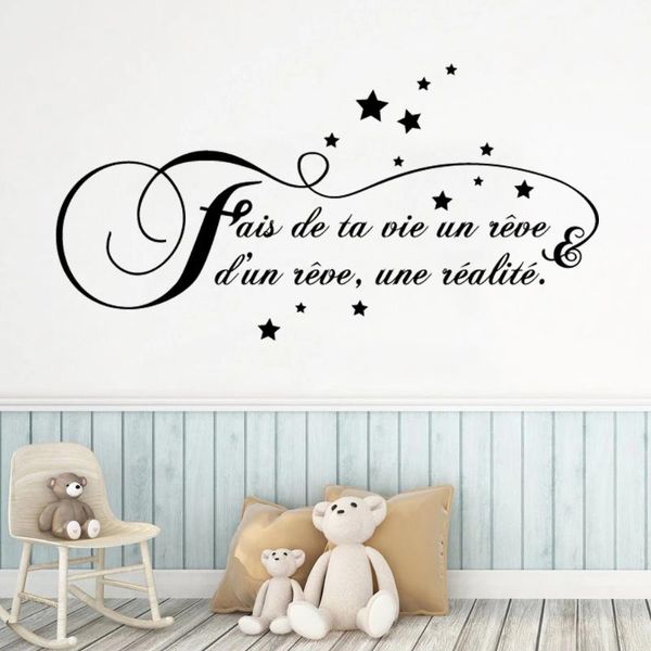 wall stickers fais de ta vie un rêve french quotes decals cartoon star poster for kids room livingroom mural decor ru2473
wall stickers fais de ta vie un rêve french quotes decals cartoon star poster for kids room livingroom mural decor ru2473