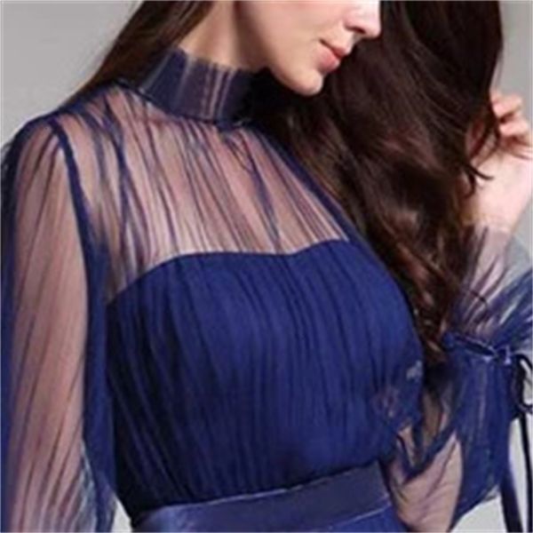 new elegant 2021 navy blue evening high neck beads long sleeves prom party es for form wear plus size ds2d, Black;red
new elegant 2021 navy blue evening high neck beads long sleeves prom party es for form wear plus size ds2d, Black;red