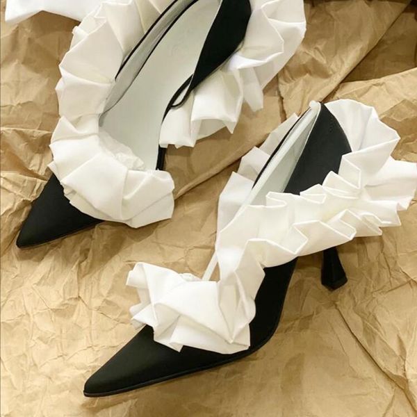 dress shoes shallow mouth single women's side air spring banquet lotus lace pointed toe stilettos women, Black
dress shoes shallow mouth single women's side air spring banquet lotus lace pointed toe stilettos women, Black