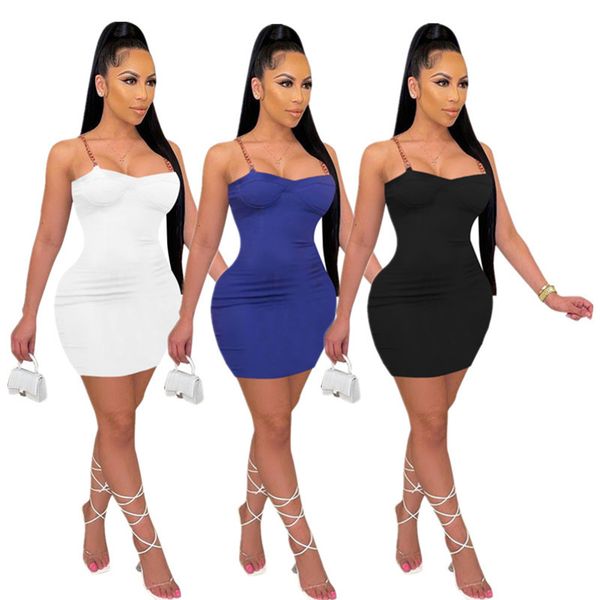 adjusted chain spaghetti strap bodycon mini dress women sleeveless waist shaped skinny dress summer solid slim fit sheath dress, White;black
adjusted chain spaghetti strap bodycon mini dress women sleeveless waist shaped skinny dress summer solid slim fit sheath dress, White;black