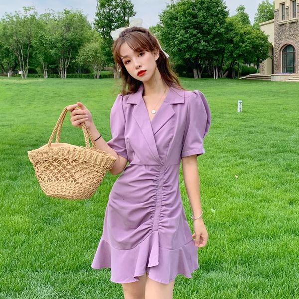 2021 new summer women lilac notched short sleeve es pleated drawstring high waist a-line ladies office mini v5b0, Black;gray
2021 new summer women lilac notched short sleeve es pleated drawstring high waist a-line ladies office mini v5b0, Black;gray