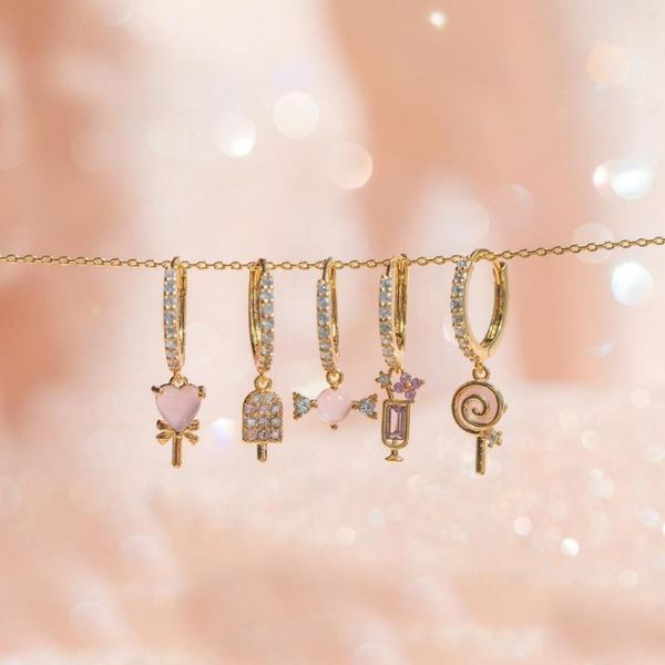dangle & chandelier surflove cream candy earrings sweet and lovely with gold-plated zircon to give friend birthday gifts daily wear, Silver
dangle & chandelier surflove cream candy earrings sweet and lovely with gold-plated zircon to give friend birthday gifts daily wear, Silver