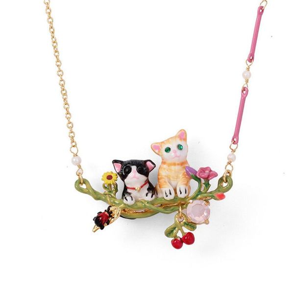 earrings & necklace enamel craft forest leaf cute cat ring set wholesale jewelry for woman 2021 trend prevent allergy, Silver
earrings & necklace enamel craft forest leaf cute cat ring set wholesale jewelry for woman 2021 trend prevent allergy, Silver