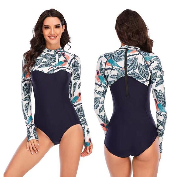 one-piece suits 2021 long sleeves rash guard surf swimwear women floral leaf one piece swimsuit for diving swimming suit rashguard wetsuits
one-piece suits 2021 long sleeves rash guard surf swimwear women floral leaf one piece swimsuit for diving swimming suit rashguard wetsuits