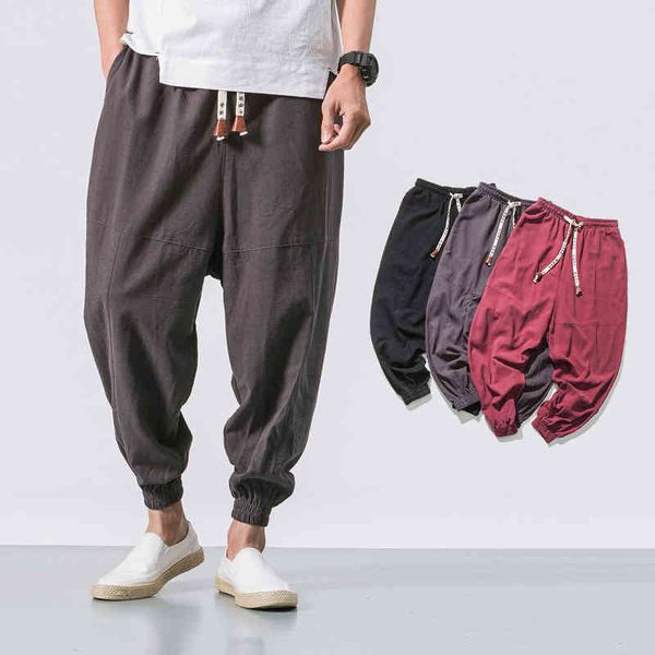 cotton casual harem pants men joggers man 2021 summer trousers male chinese style baggy pants harajuku clothe men dropshipping w220214, Black
cotton casual harem pants men joggers man 2021 summer trousers male chinese style baggy pants harajuku clothe men dropshipping w220214, Black