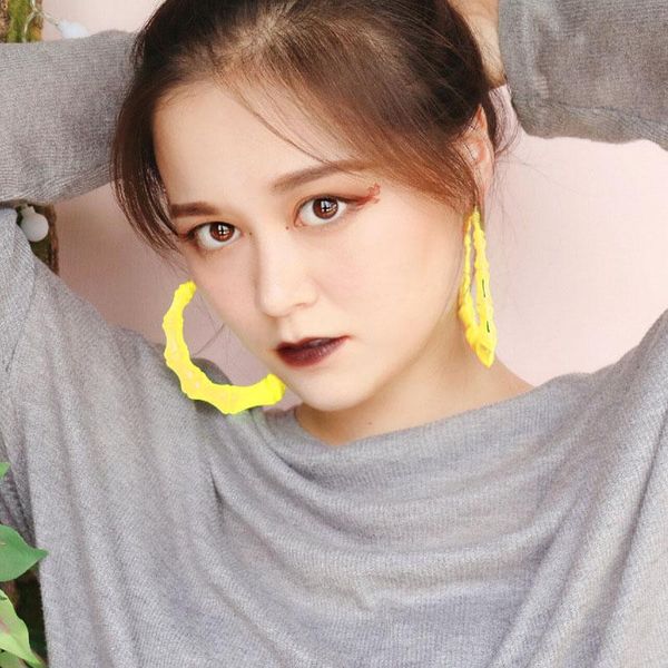 hoop & huggie orecchini earings oorbellen maxi big circle creole earrings fluorescent-color large bamboo wives for famale jewelry, Golden;silver
hoop & huggie orecchini earings oorbellen maxi big circle creole earrings fluorescent-color large bamboo wives for famale jewelry, Golden;silver