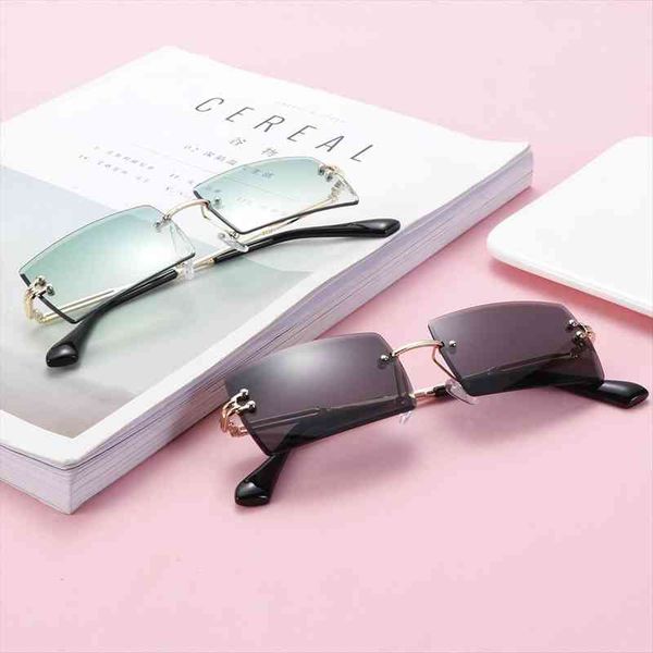 uv400 sunglasses women retro small rectangle rimless square sun glasses summer style female green blue eyewear droshipping, White;black
uv400 sunglasses women retro small rectangle rimless square sun glasses summer style female green blue eyewear droshipping, White;black