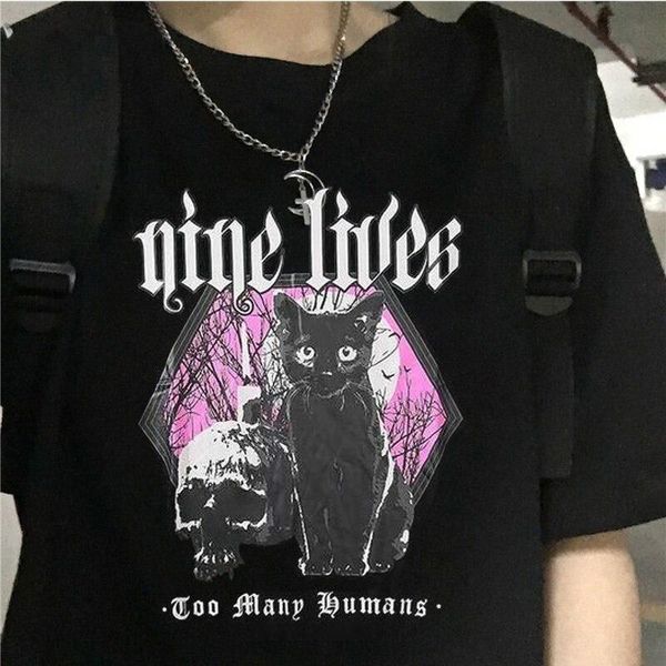 women's t-shirt harajuku t-shirts summer women hip hop gothic funny print cat tshirt streetwear t shirt short sleeve tee top, White
women's t-shirt harajuku t-shirts summer women hip hop gothic funny print cat tshirt streetwear t shirt short sleeve tee top, White