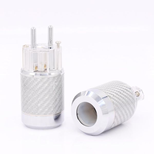 smart power plugs carbon fiber rhodium plated eu mains connector female iec plug hifi
smart power plugs carbon fiber rhodium plated eu mains connector female iec plug hifi