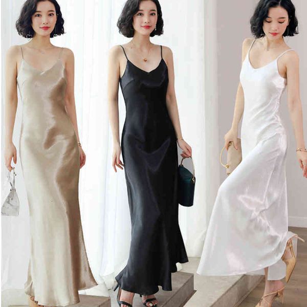 casual dresses spaghetti strap backless summer women satin trumpet long dress elegant bodycon party plus size vestidos w0jl, Black;gray
casual dresses spaghetti strap backless summer women satin trumpet long dress elegant bodycon party plus size vestidos w0jl, Black;gray