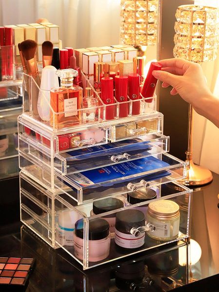 bathroom storage & organization acrylic cosmetic organizer large capacity jewelry nail polish makeup tools drawer container
bathroom storage & organization acrylic cosmetic organizer large capacity jewelry nail polish makeup tools drawer container