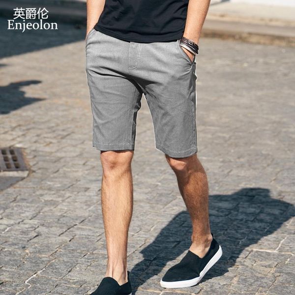 enjeolon brand 2021 summer casual shorts men cotton sim solid base man shorts available knee length k6805, White;black
enjeolon brand 2021 summer casual shorts men cotton sim solid base man shorts available knee length k6805, White;black