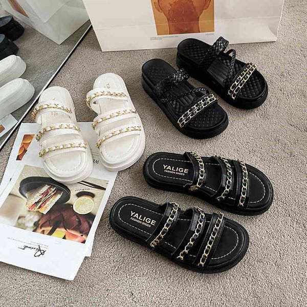 slippers women's slippers summer shale platform women's beach med pantofle riveite slides flat sabot decoration soft metal plutoni, Black
slippers women's slippers summer shale platform women's beach med pantofle riveite slides flat sabot decoration soft metal plutoni, Black