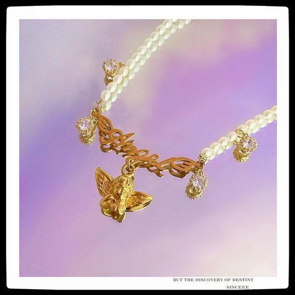 chains sexemara 2021 hip hop punk personality golden angel pendant letters clavicle chain necklace for women girls party jewelry, Silver
chains sexemara 2021 hip hop punk personality golden angel pendant letters clavicle chain necklace for women girls party jewelry, Silver