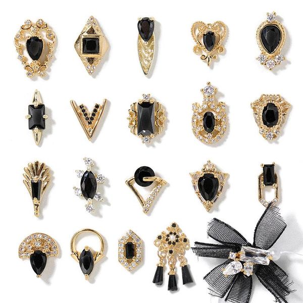 nail art decorations hnuix 1 high end luxury black zircon crystal gem rhinestone pendant alloy gold jewelry fashion, Silver;gold
nail art decorations hnuix 1 high end luxury black zircon crystal gem rhinestone pendant alloy gold jewelry fashion, Silver;gold
