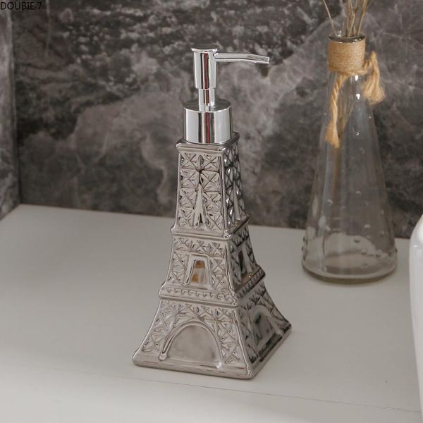 liquid soap dispenser 200ml silver tower of paris shape ceramic wristband hand bathroom accessories lotion bottle
liquid soap dispenser 200ml silver tower of paris shape ceramic wristband hand bathroom accessories lotion bottle