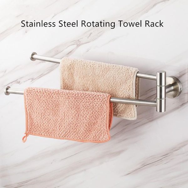 towel racks stainless steel rotating rack anti-rust bath rail hanger holder 2 swivel bars bathroom wall mounted punch-free
towel racks stainless steel rotating rack anti-rust bath rail hanger holder 2 swivel bars bathroom wall mounted punch-free