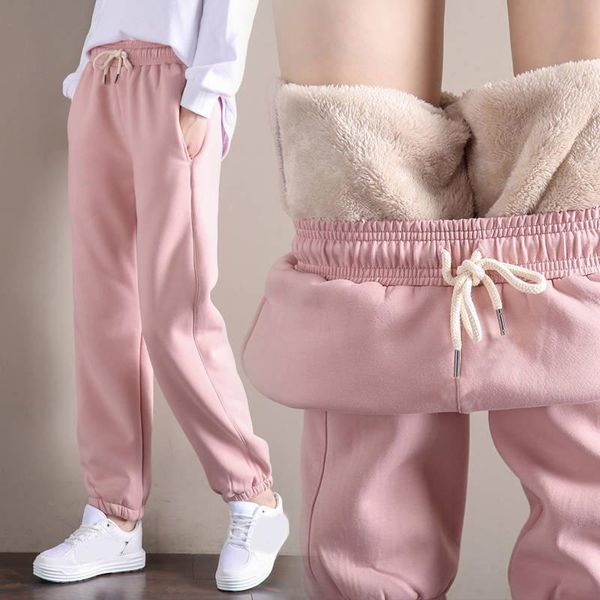 women's pants & capris 2021 women fleece thick warm harem lady loose plus velvet sport sweatpants female workout elastic lace-up autumn, Black;white
women's pants & capris 2021 women fleece thick warm harem lady loose plus velvet sport sweatpants female workout elastic lace-up autumn, Black;white