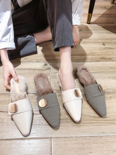 shallow mules for women 2021 med ladies' slippers shoes luxury slides pantofle pointed toe fur flip flops square heel designer n, Black
shallow mules for women 2021 med ladies' slippers shoes luxury slides pantofle pointed toe fur flip flops square heel designer n, Black