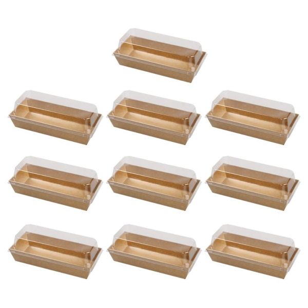 10pcs rectangular kraft paper sandwich wrapping boxes cake bread snack bakery packing box with plastic clear lids
10pcs rectangular kraft paper sandwich wrapping boxes cake bread snack bakery packing box with plastic clear lids