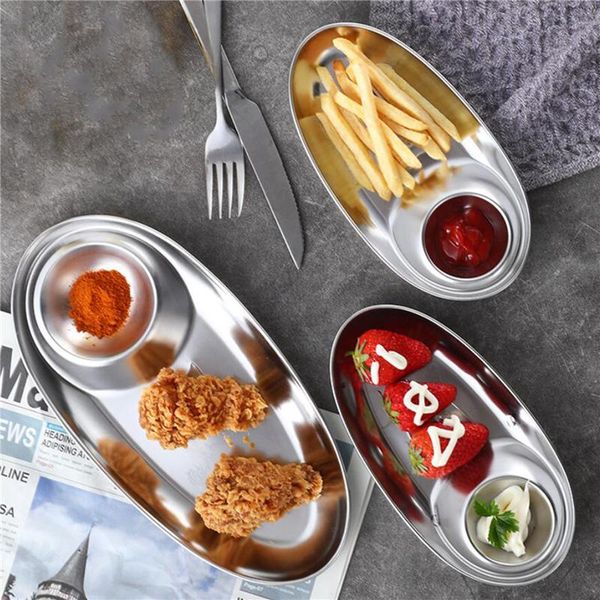 1 pcs stainless steel small sauce dish kitchen sushi vinegar soy sauce plate home tableware seasoning tray
1 pcs stainless steel small sauce dish kitchen sushi vinegar soy sauce plate home tableware seasoning tray