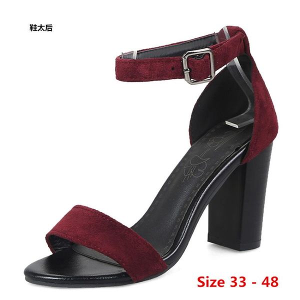 sandals summer pumps gladiator shoes women high heels sandal lady ankle strap pump small big size 33 - 48, Black
sandals summer pumps gladiator shoes women high heels sandal lady ankle strap pump small big size 33 - 48, Black